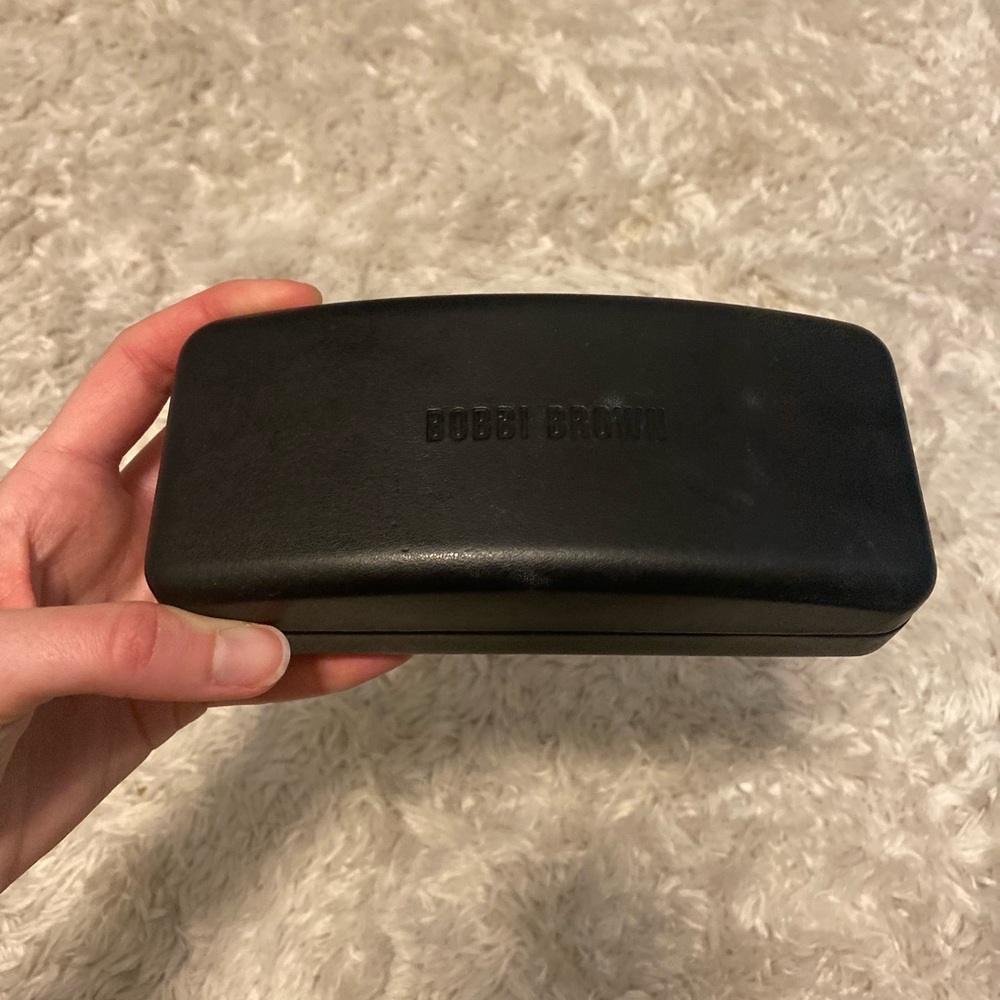 Black Textured Eyeglass Case with small imperfections